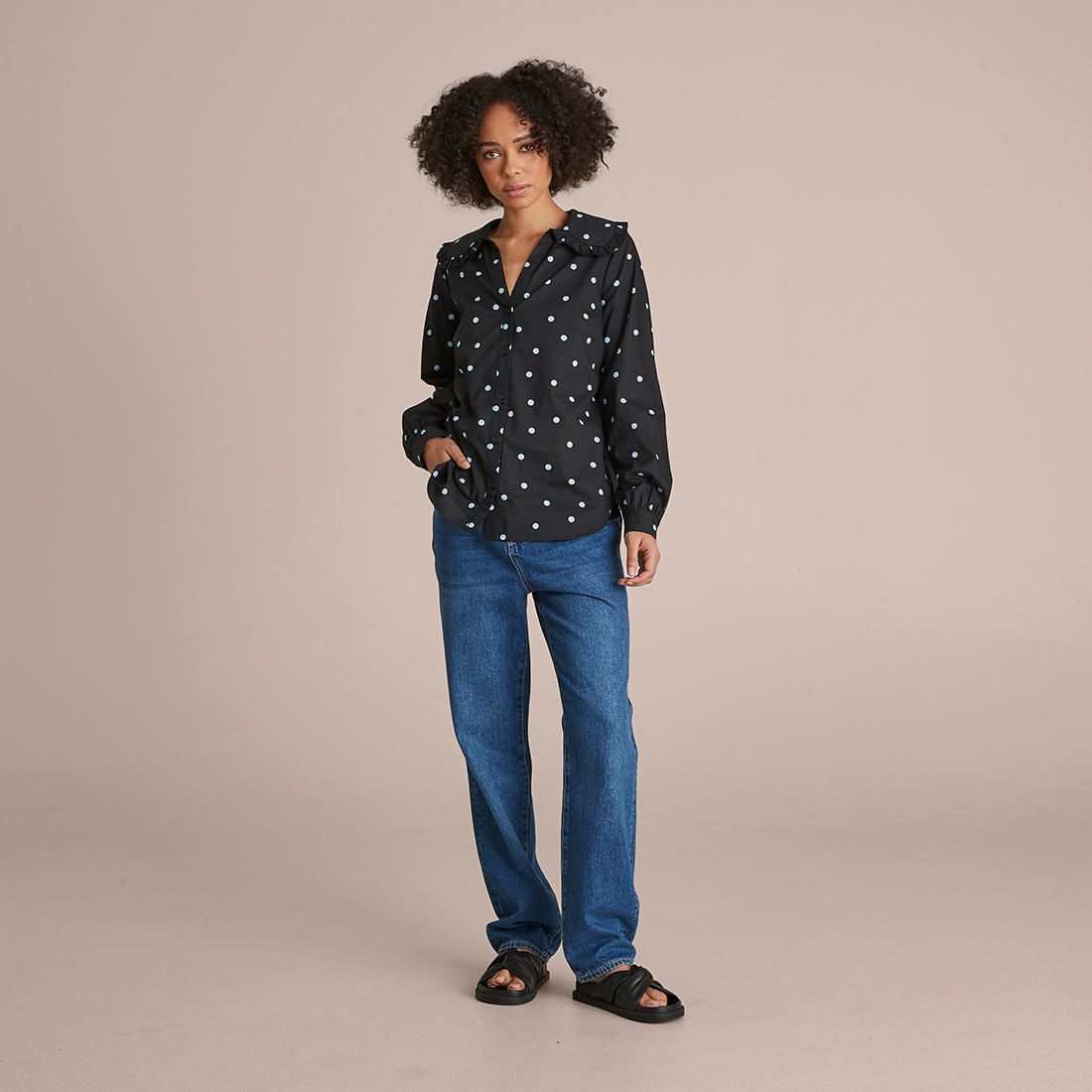 Lily Loves Statement Collar Shirt 
