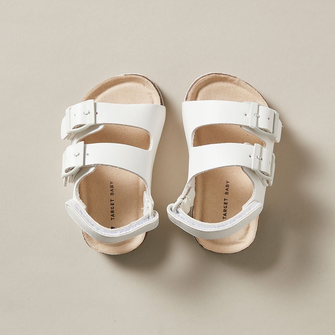 target buckle sandals
