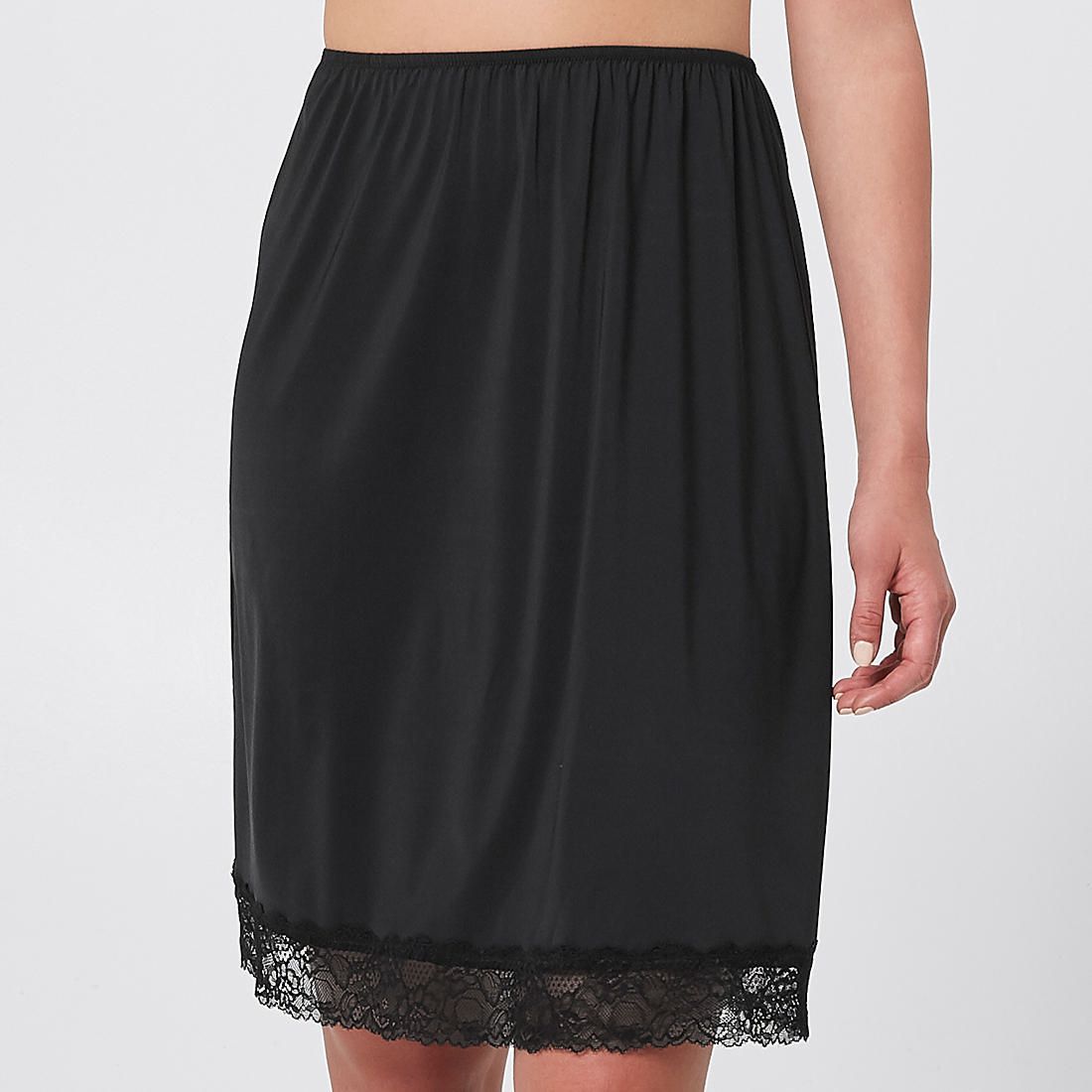 black slip with lace