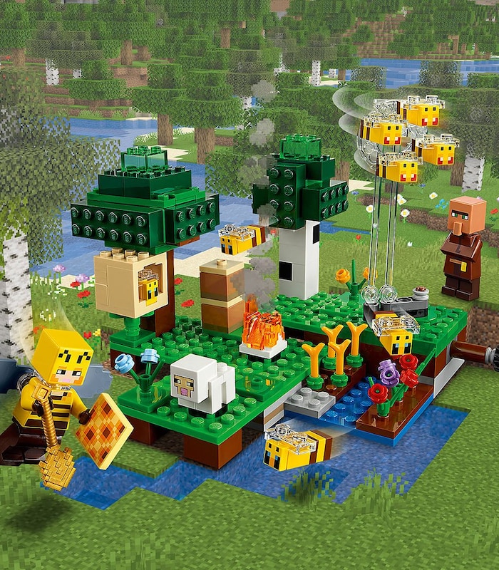 Lego Reg Minecraft Trade The Bee Farm 21165 Target Australia