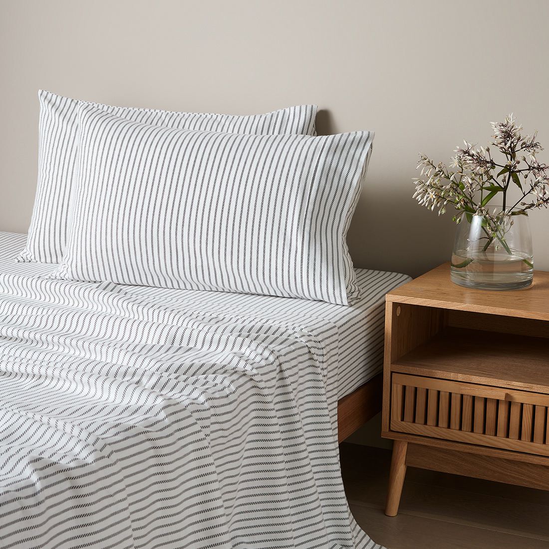 Flannelette Sheet Set - Sadler Stripe 