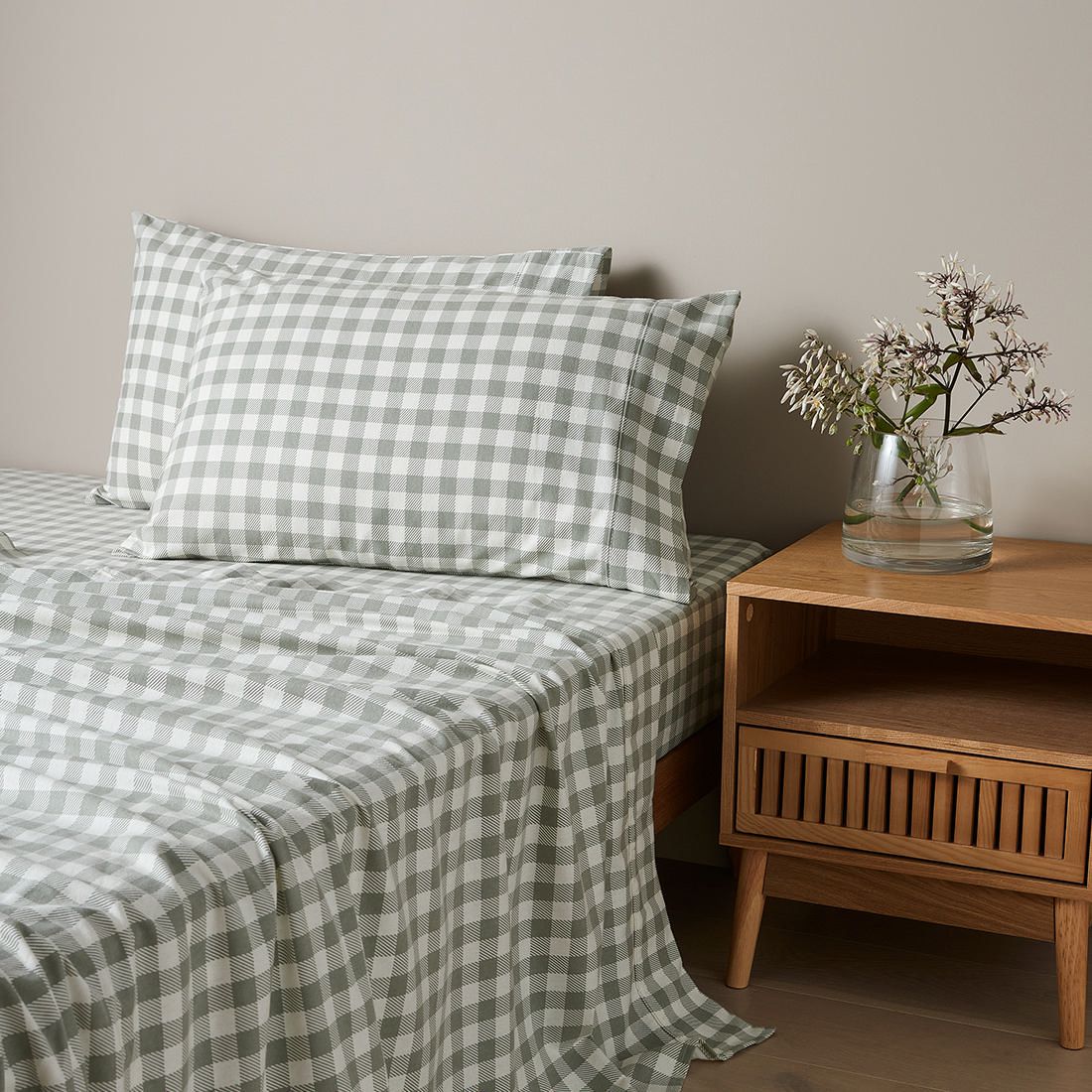 Flannelette Sheet Set - Gabe Gingham 