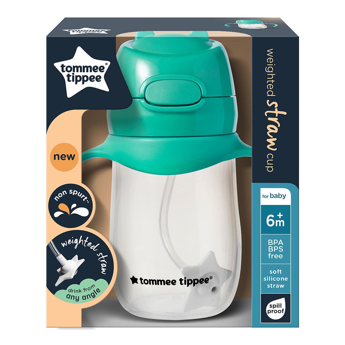 tommee tippee essentials straw bottle