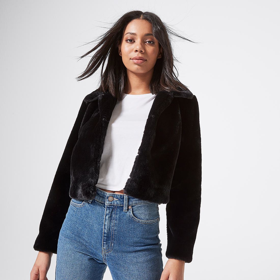 faux fur jacket target australia