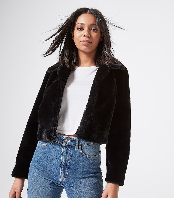 black fur coats ladies