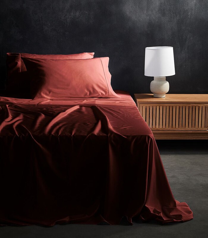 Bamboo Cotton Sheet Set Rust Target Australia