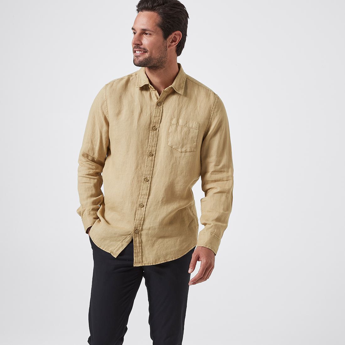 Target linen shirt mens Clearance