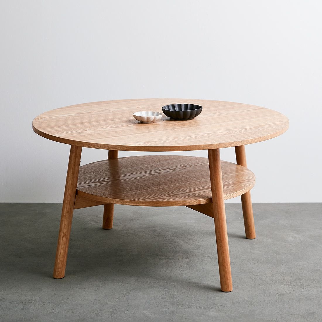 Tassie Oak Cross Round Coffee Table Australian Made Ausfurniture