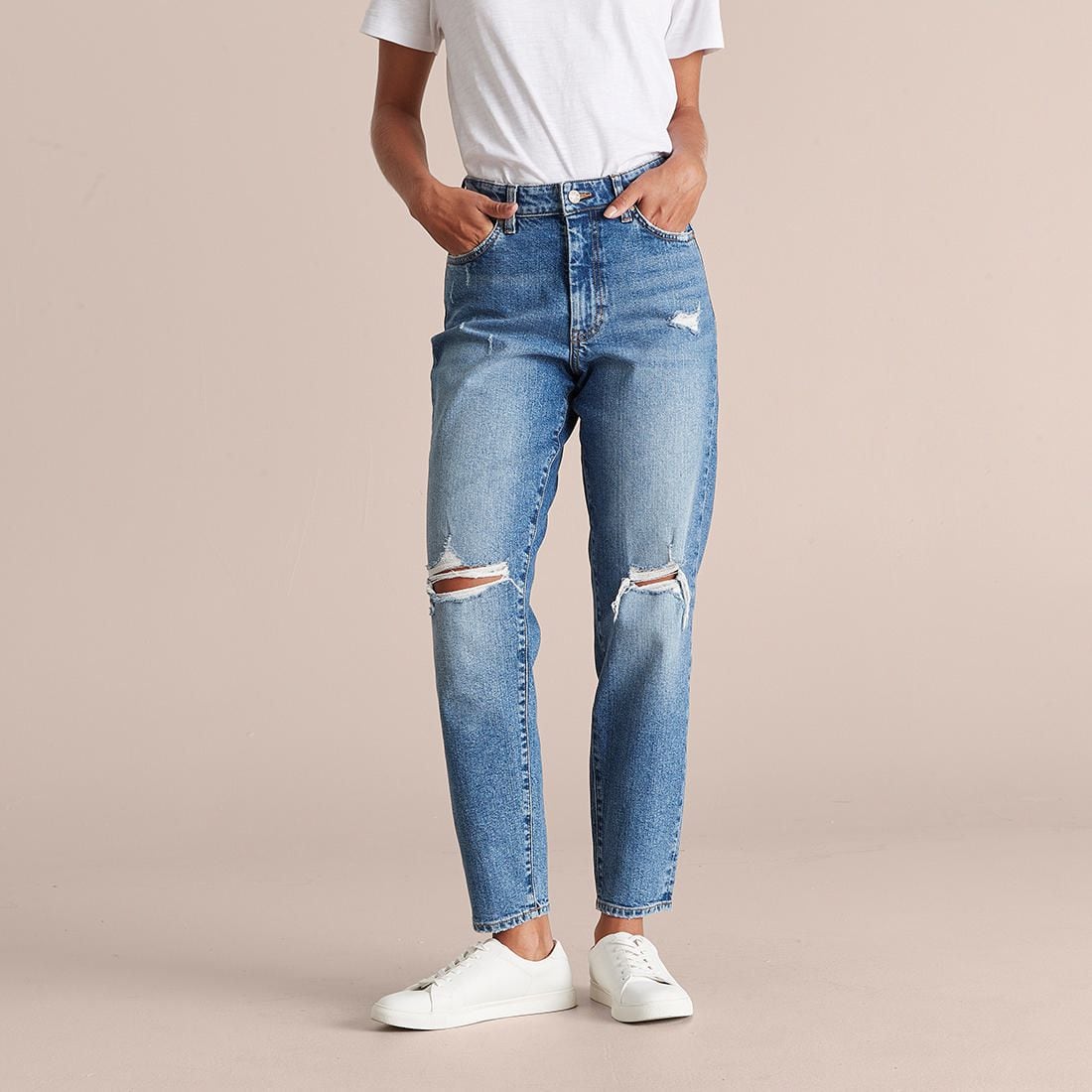 Distressed Barrel Leg Jeans | Target 