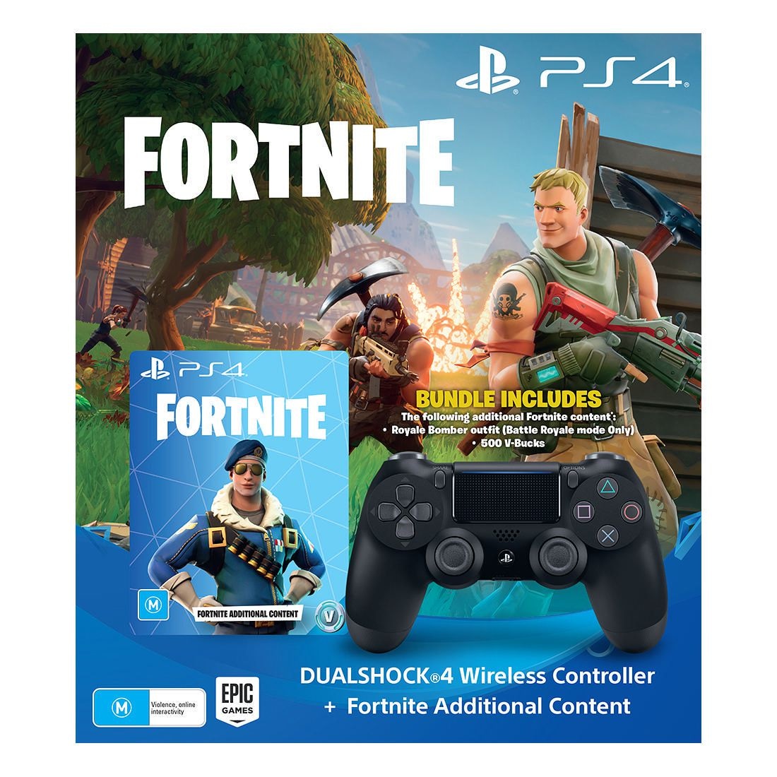 playstation 4 dualshock reg 4 wireless controller fortnite bonus content bundle - ps4 controller fortnite pc not working