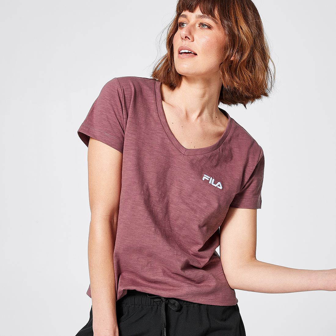 fila v neck t shirt