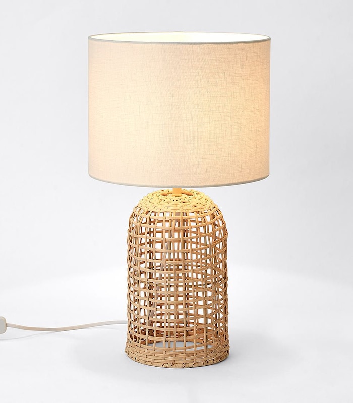 rattan table lamp