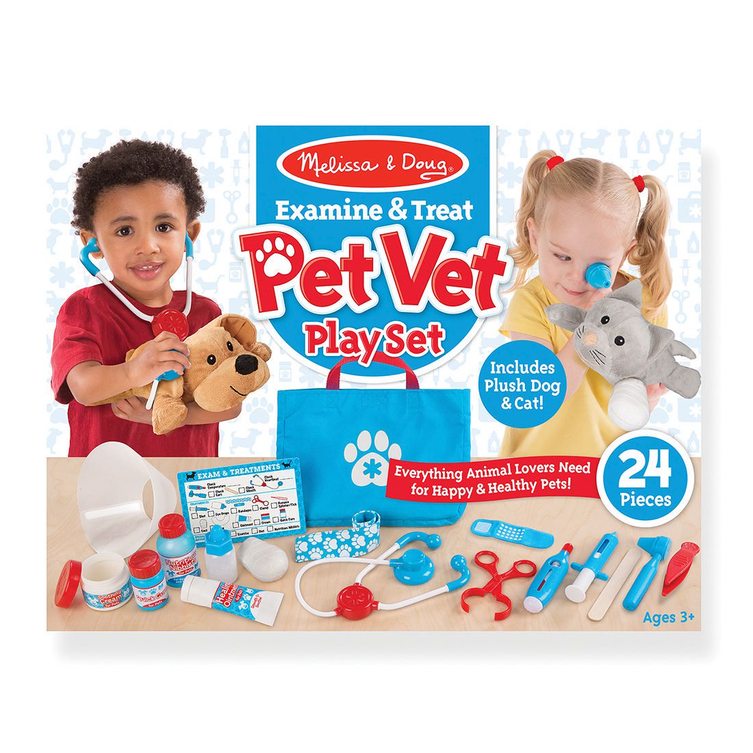 Melissa & Doug Playset, Pet Vet, Examine & Treat