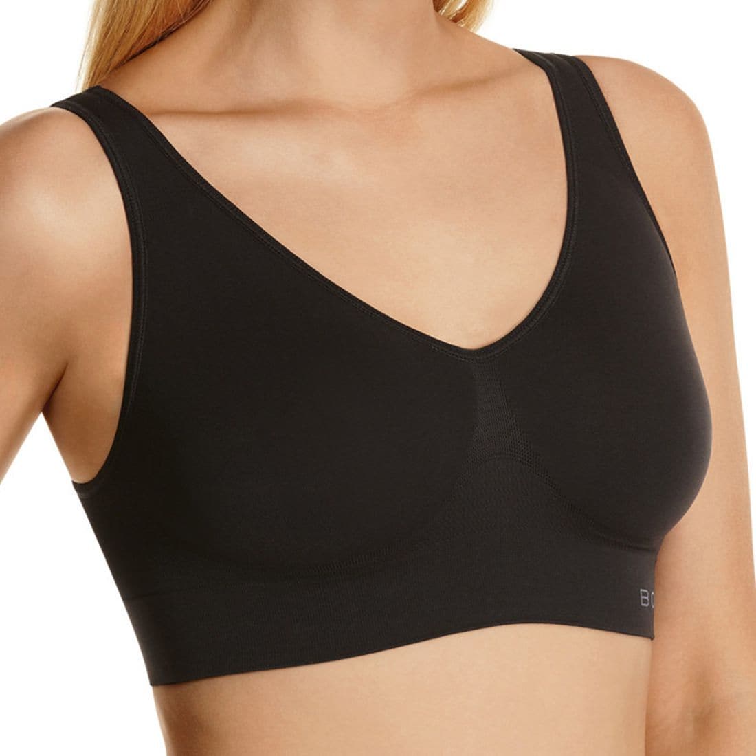 black crop bra
