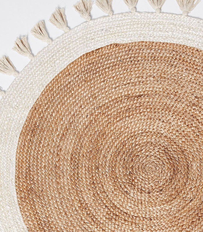 Round Rug With Tassels 120cm Target Australia Round Rug With Tassels 120cm Target, Round Cream Rug With Tassels