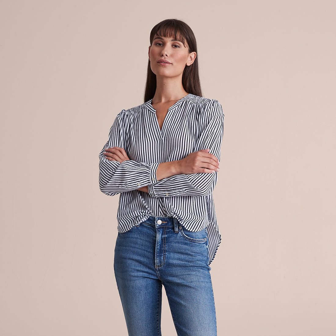 Shirred Yoke Grandad Shirt | Target 