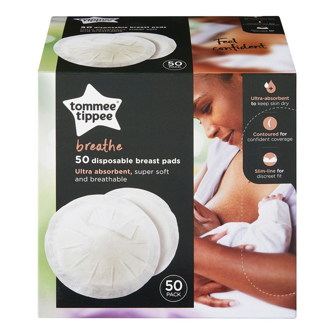 Tommee Tippee Closer To Nature 50 Pack Of Disposable Breast Pads