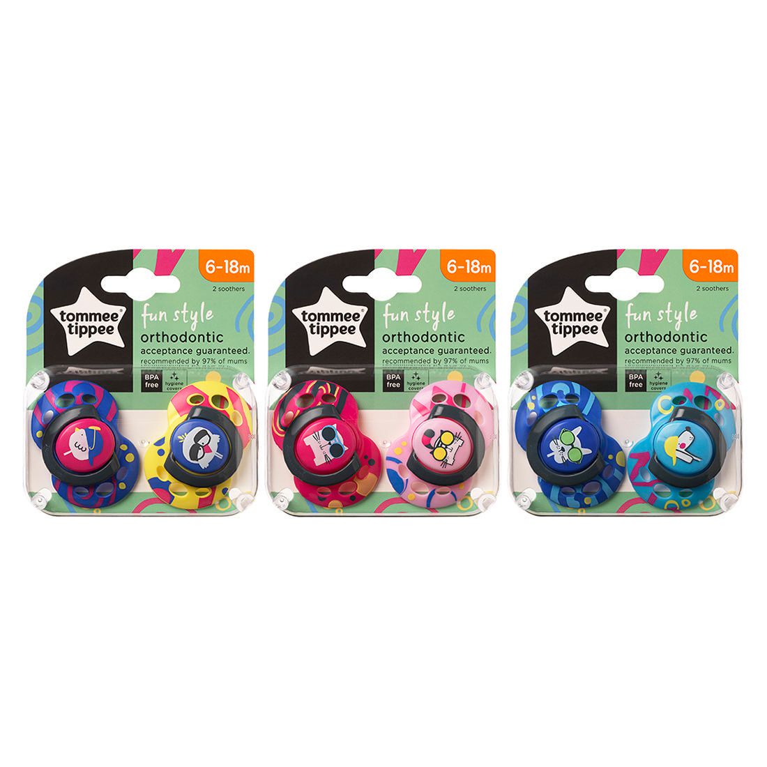 Tommee Tippee Night Time Soother 6-18m Bear
