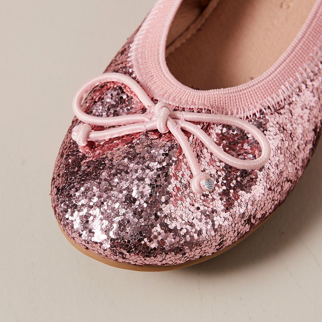 Pink glitter ballet flats Clearance