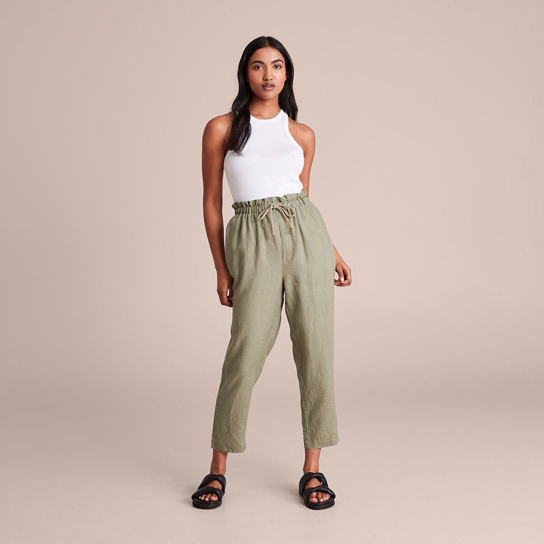 tapered flowy pants