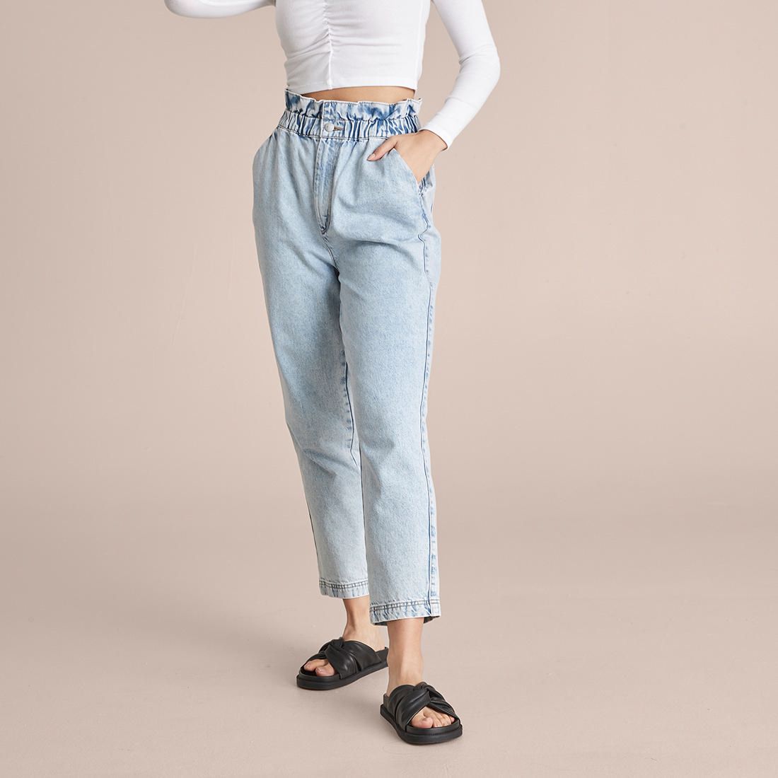 Lily Loves High Rise Paperbag Jeans 