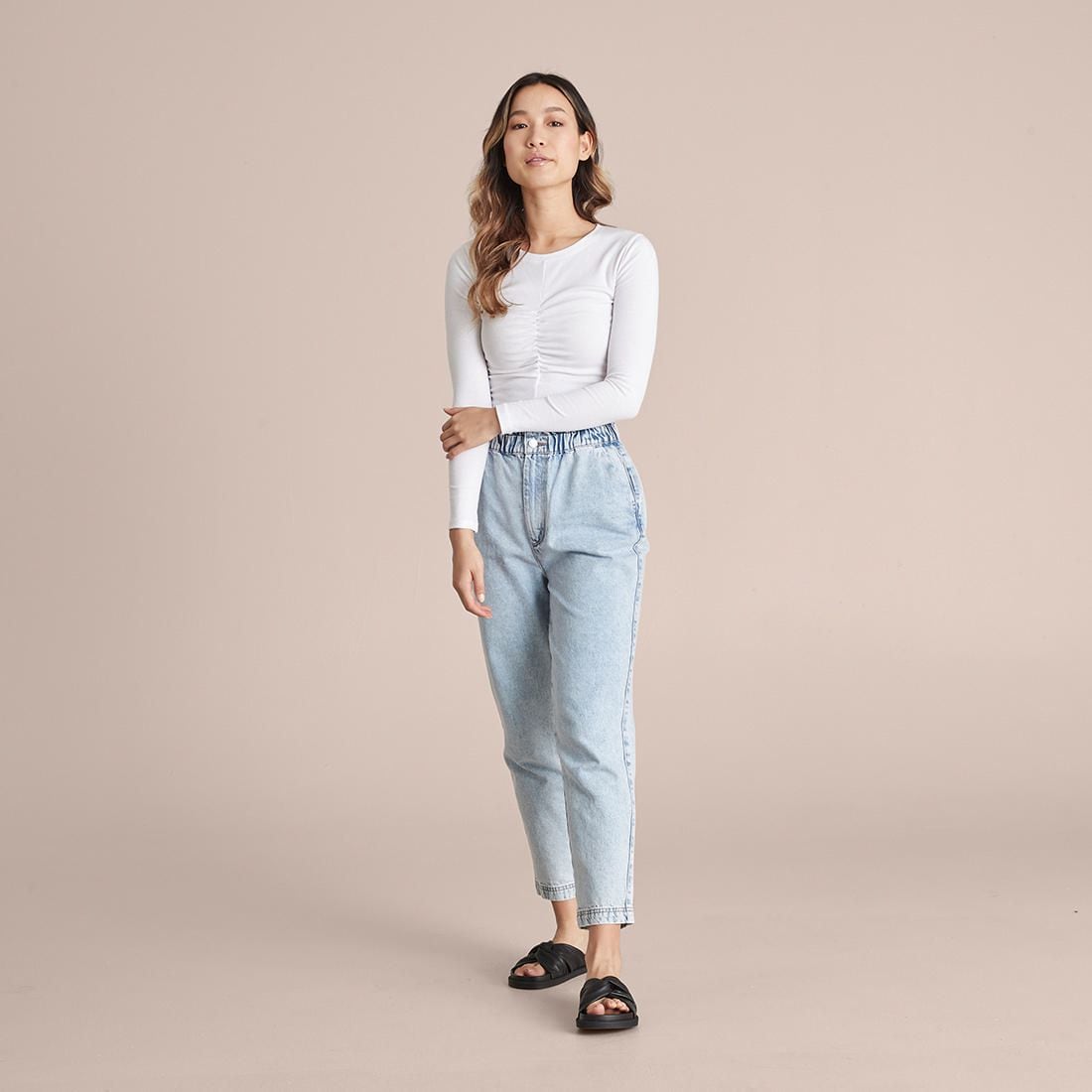 Lily Loves High Rise Paperbag Jeans 