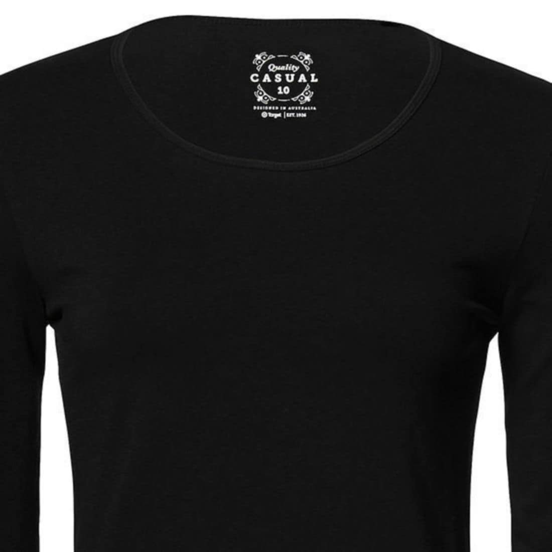 plain black long sleeve shirt womens