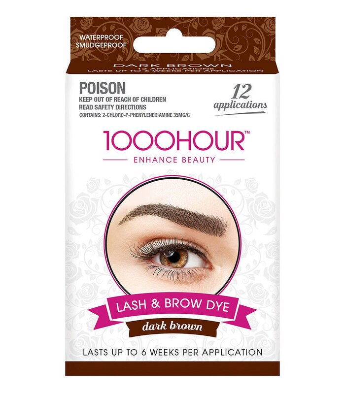 1000hour Trade Eyelash Brow Dye Kit Black Dark Brown Target Australia