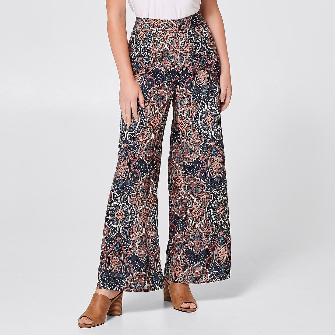 Wide Leg Pants - Paisley Print | Target 