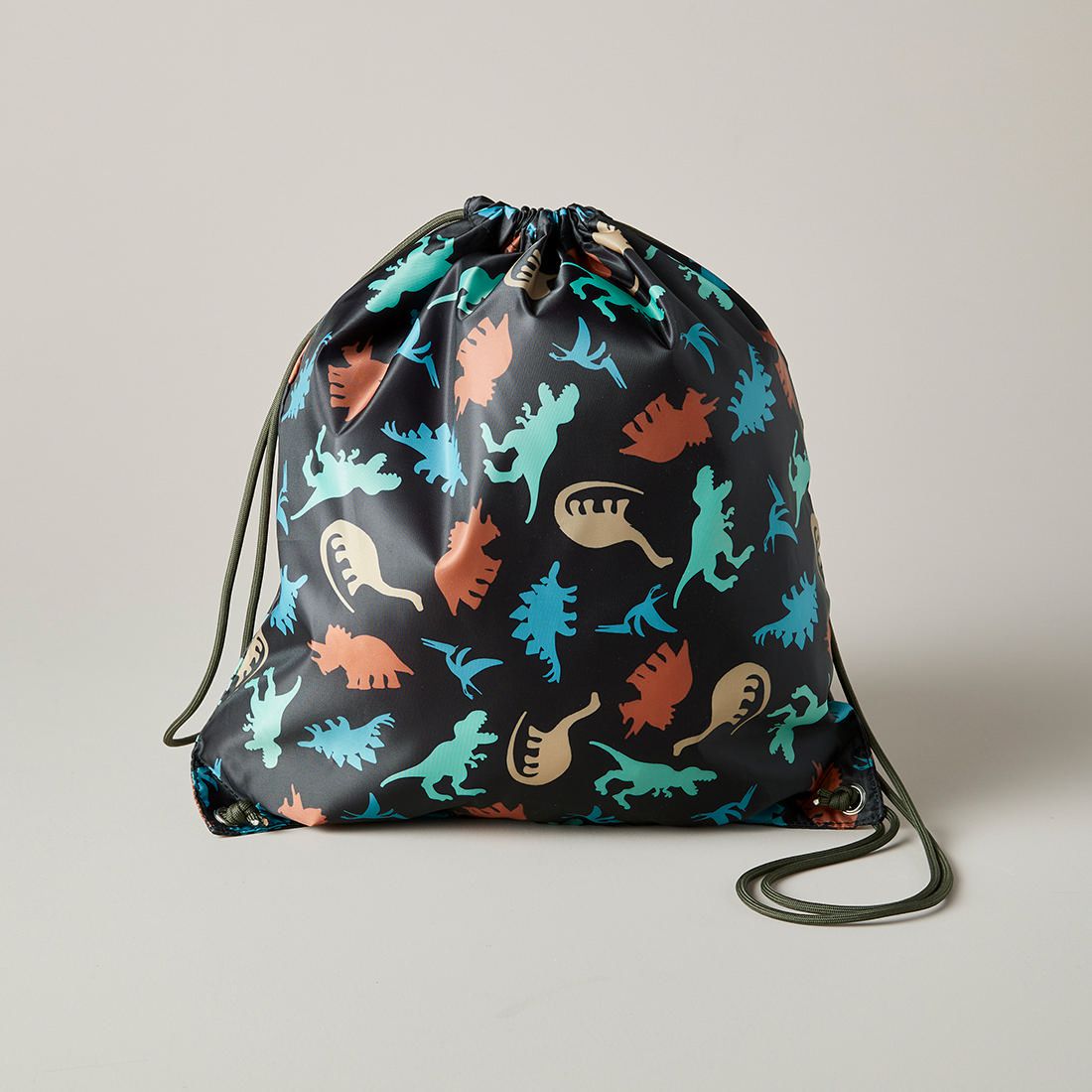 dinosaur drawstring backpack