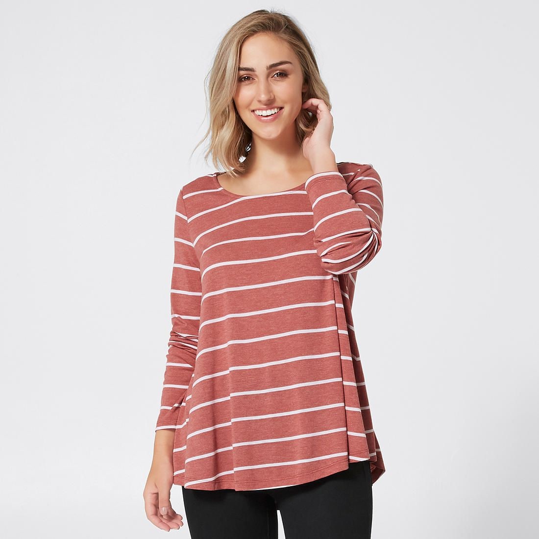 Leanne Long Sleeve Swing Top | Target 