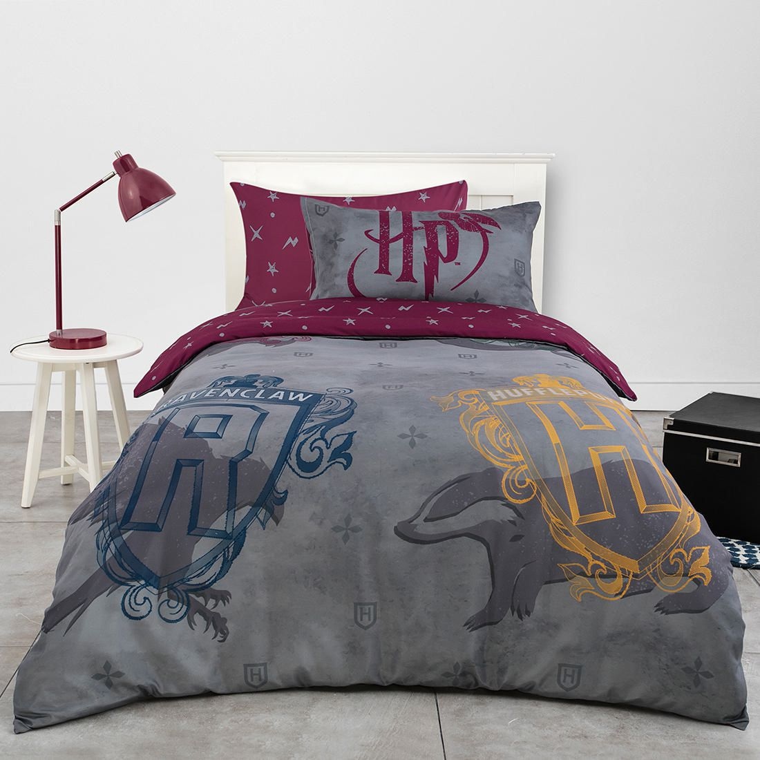 Harry Potter Houses Quilt Cover Set Double Bed Target Australia