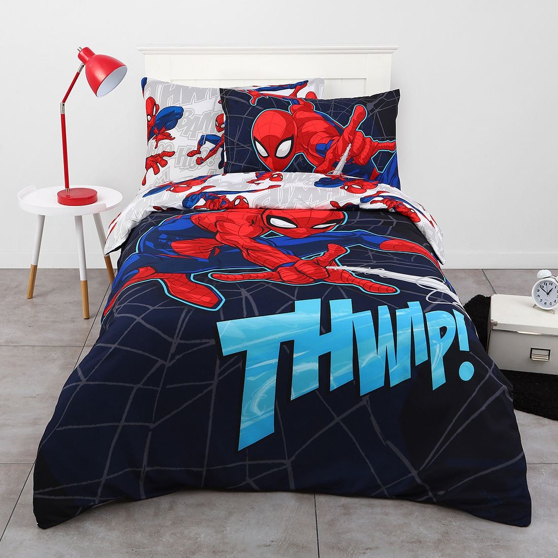 Spider Man Flying Web Quilt Cover Set Target Australia