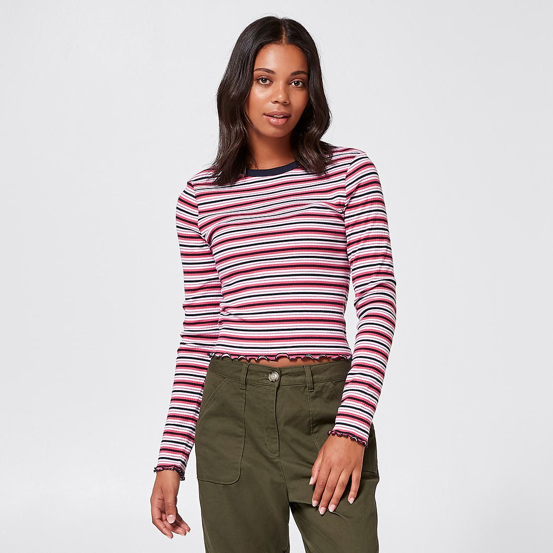 SBRN Lettuce Edge Retro Long Sleeve T 