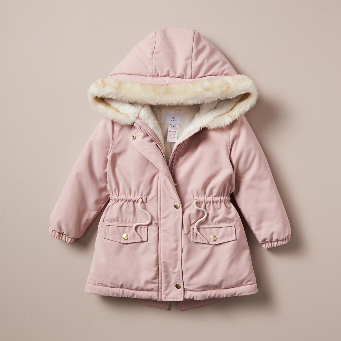 furry hooded parka
