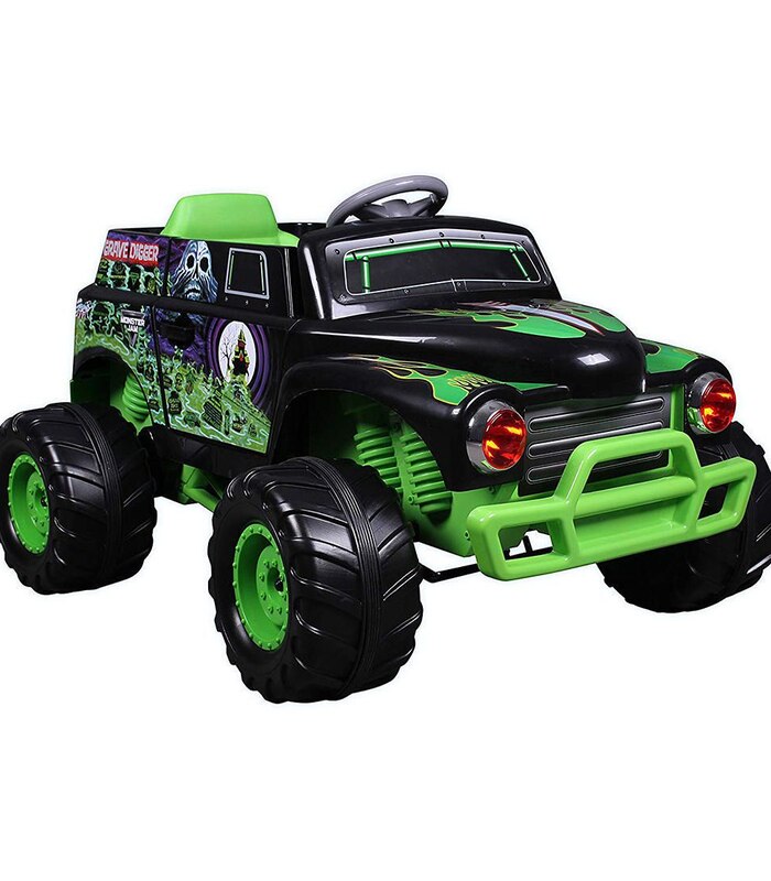 Monster Jam Grave Digger, 24V Battery Ride On, Ages 5MPH Max Speed, 40