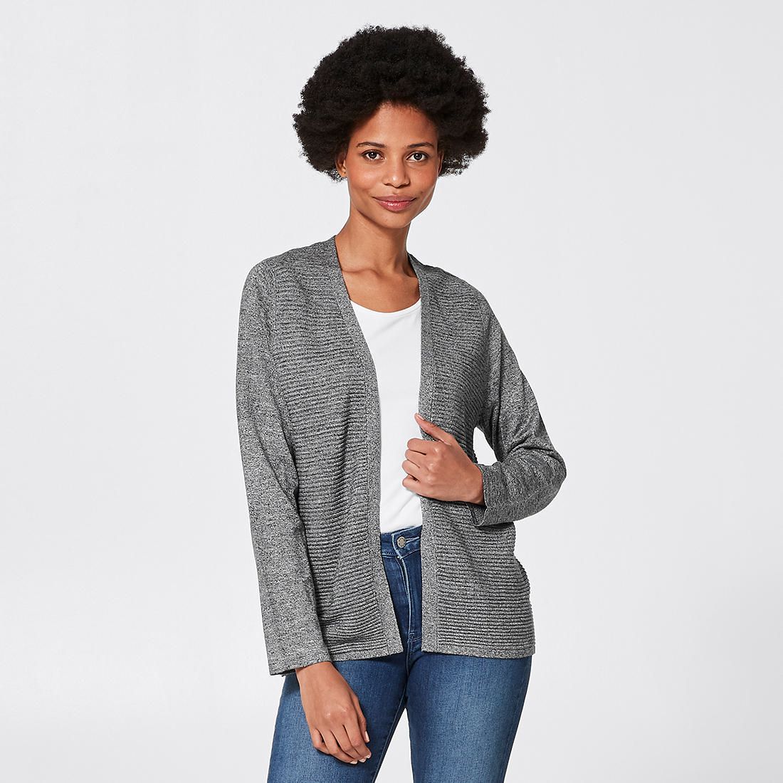 short edge to edge cardigan