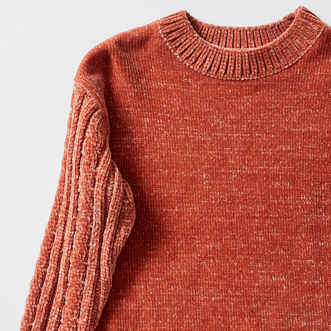 Chenille Knit Jumper - Rust | Target 