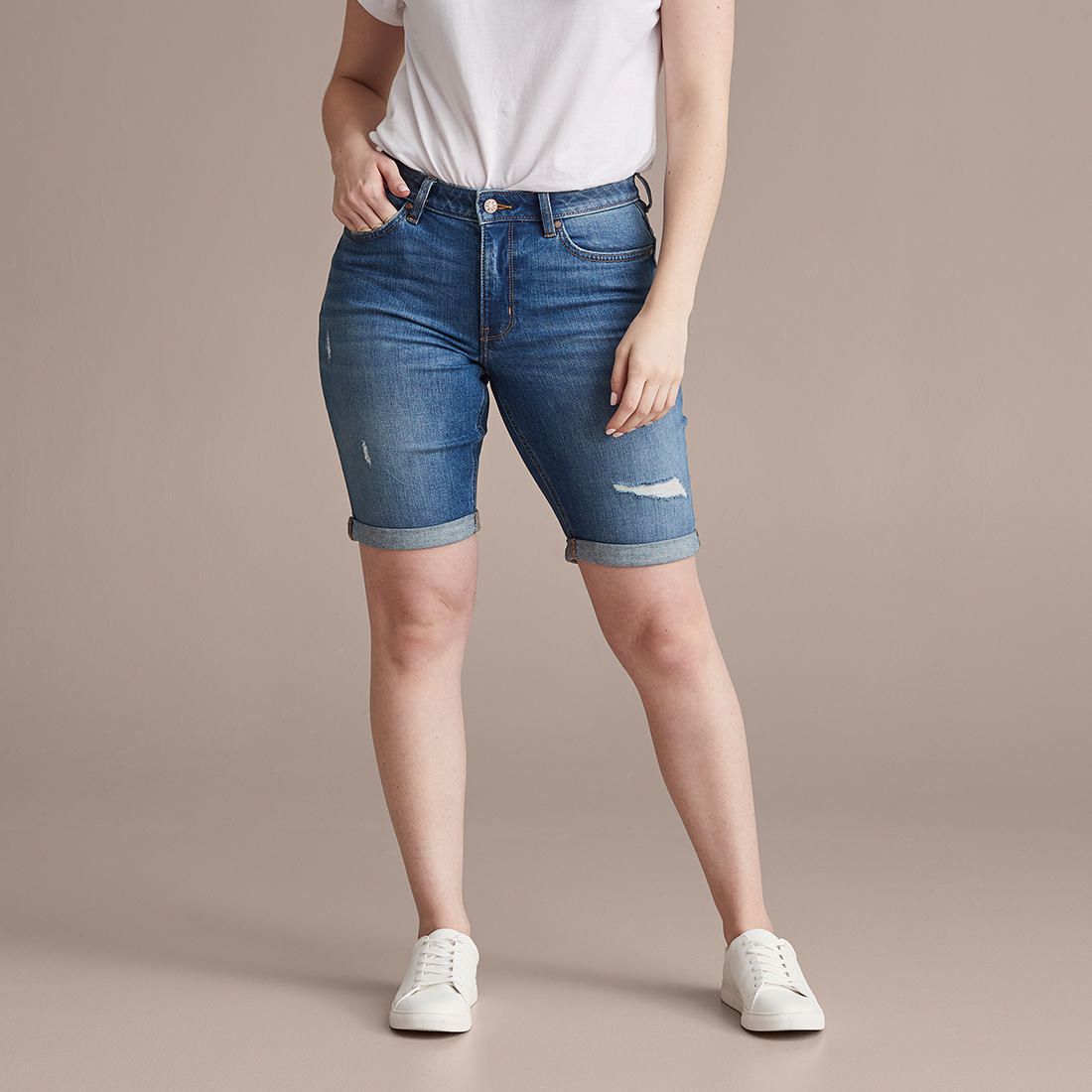 bermuda denim shorts