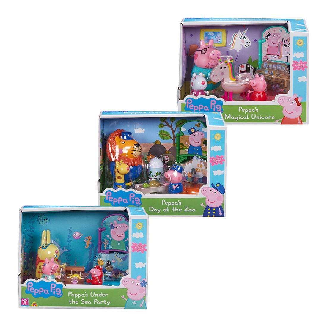 peppa pig day out at the zoo playset