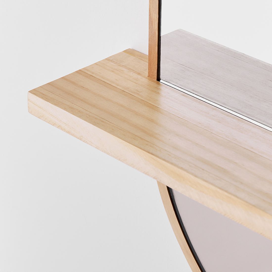 Pine Wood Mirror With Shelf - Target Australia