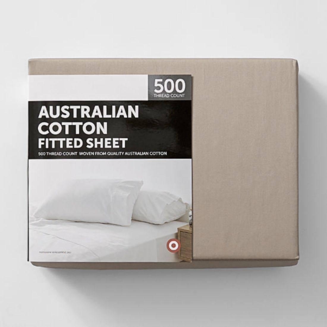 Target 500 Thread Count Australian Cotton Fitted Sheet White
