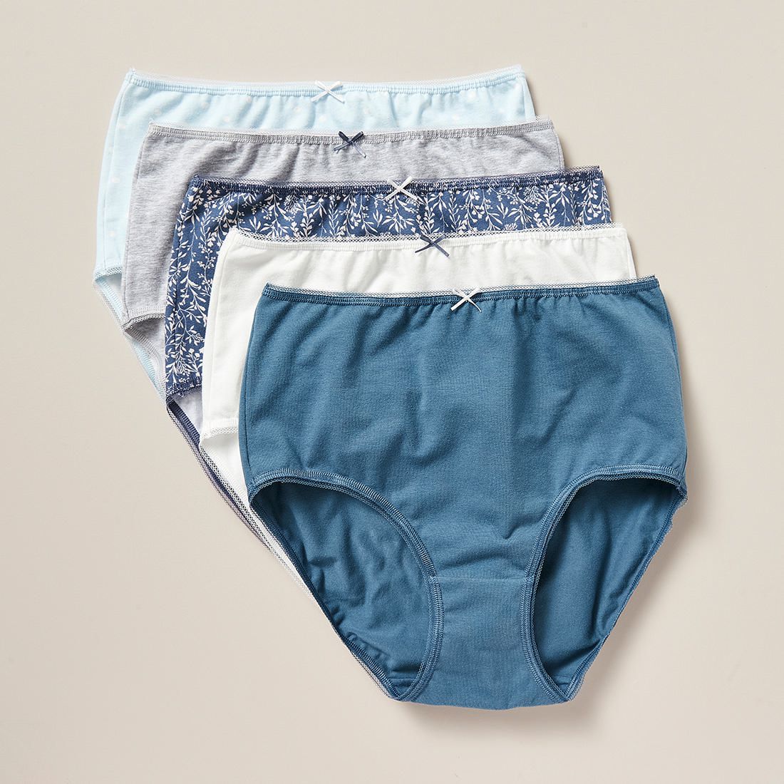 Cotton/Elastane Full Briefs; Style 