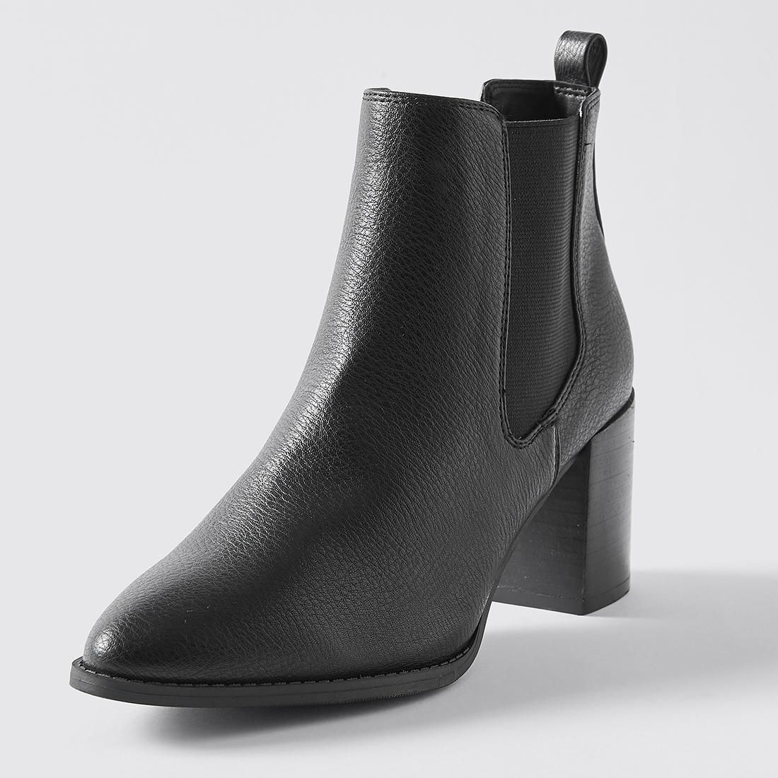 target black chelsea boots