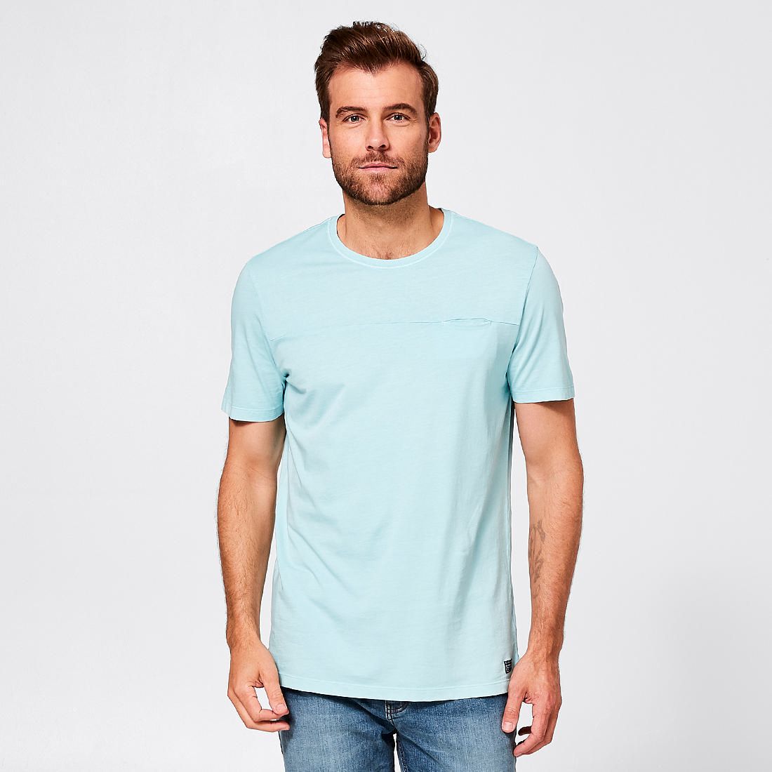 Longline Concealed Pocket T-Shirt 