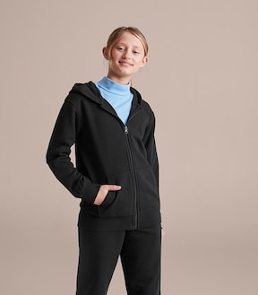 School Fleece Zip Thru Hoodie