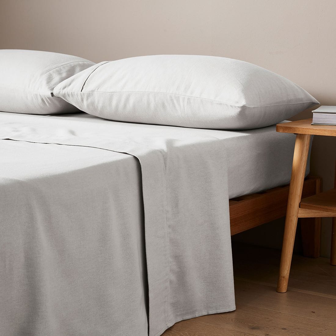 European Linen Quilt Cover Set - Flax