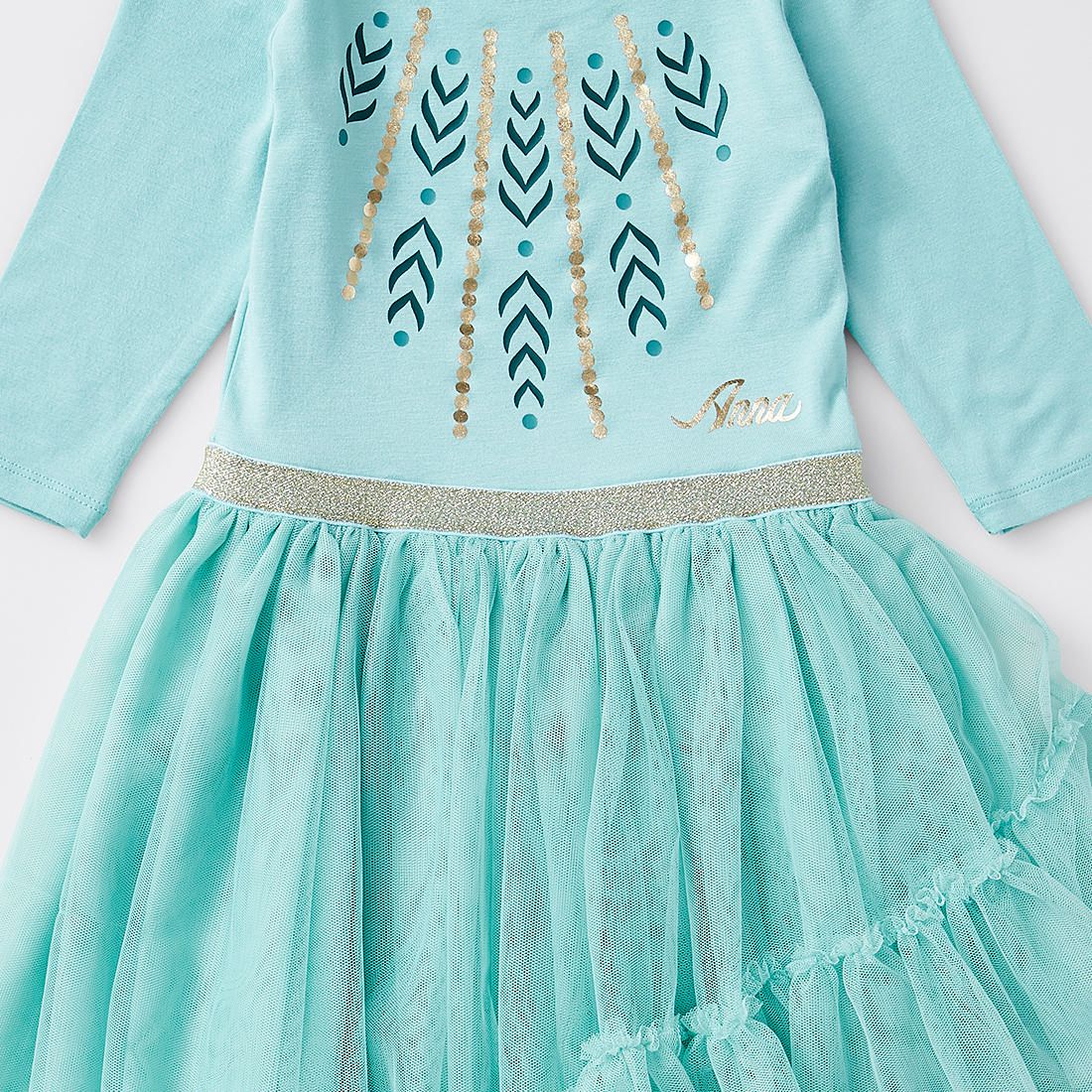 anna frozen dress green