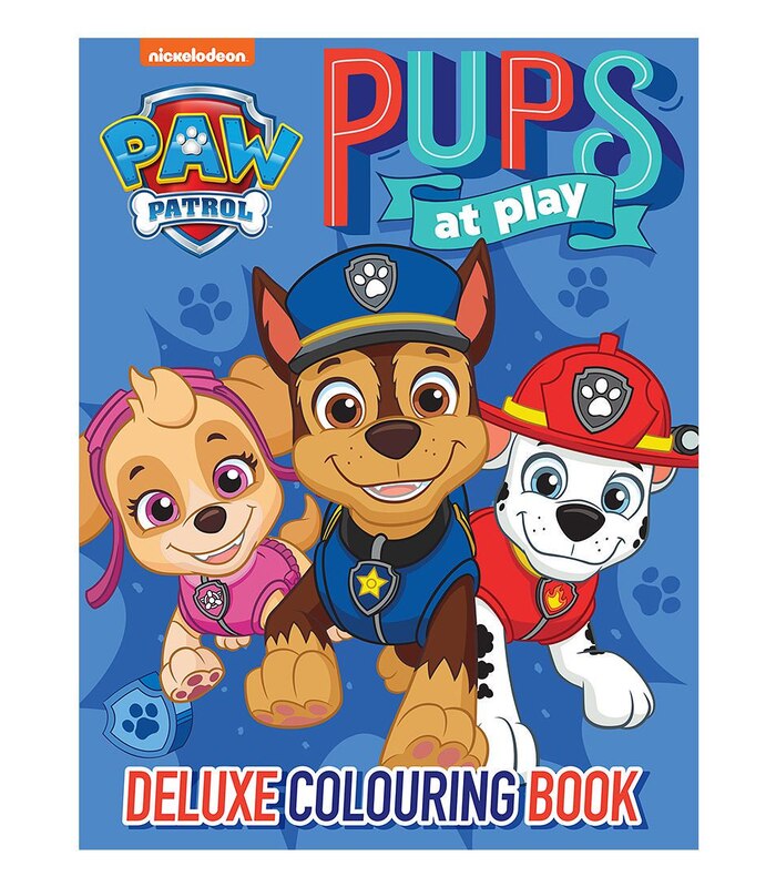 Paw Patrol Blue Deluxe Colouring Target Australia