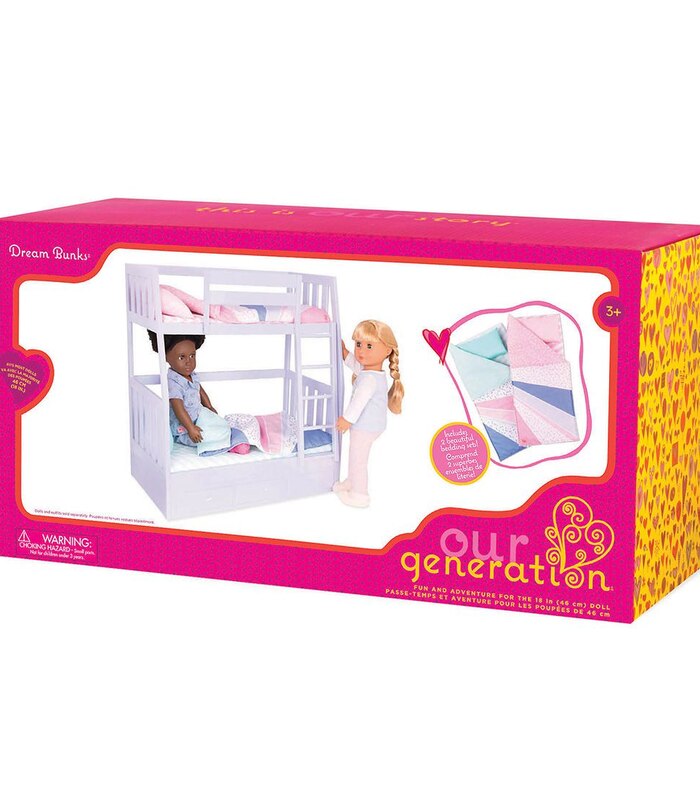 Our Generation, Dream Bunks, Bunk Beds Accessory Set For 18inch Dolls